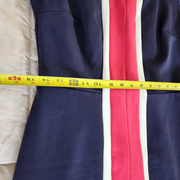 Boden Flora Ponte Midi V-Neckline Sheath Silhouette Short Sleeve Dress - Picture 14 of 14